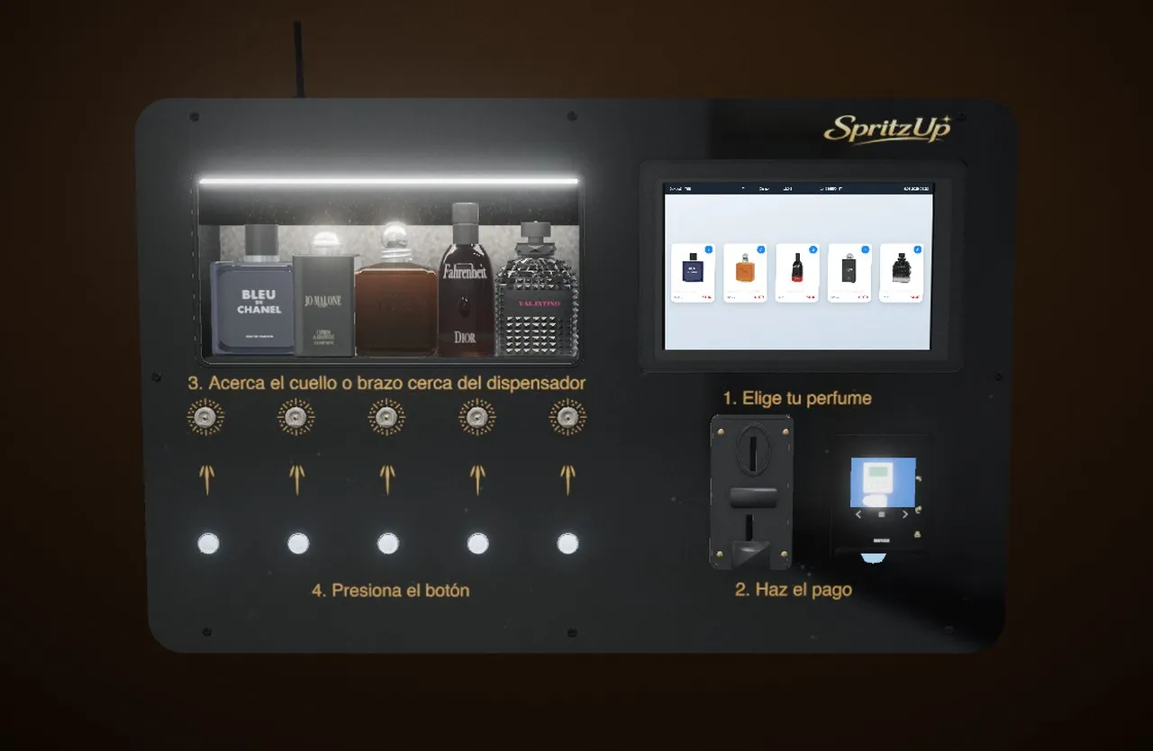 The SpritzUp machine, seen through the interactive 3D viewer